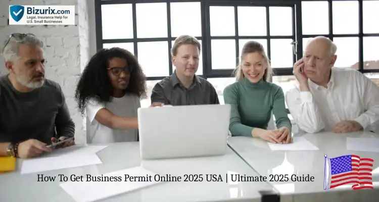 How To Get Business Permit Online 2025 USA – Step-by-step visual guide for U.S. entrepreneurs and small business owners to apply digitally