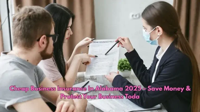 Chart showing cheap business insurance in Alabama 2025 costs by city